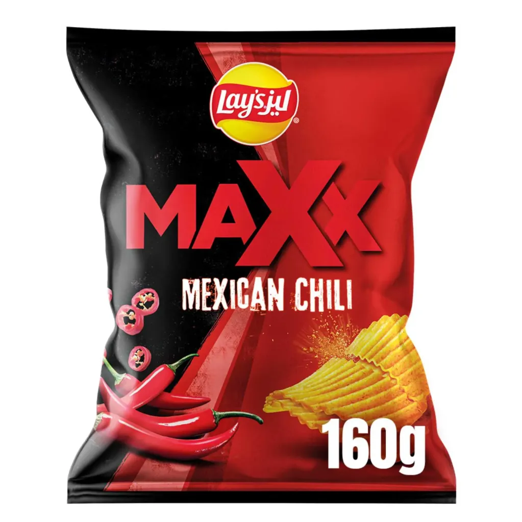 LAY'S MAX MEXICAN CHILLI 160G - ليز ماكس فلفل حار مكسيكى160جم
