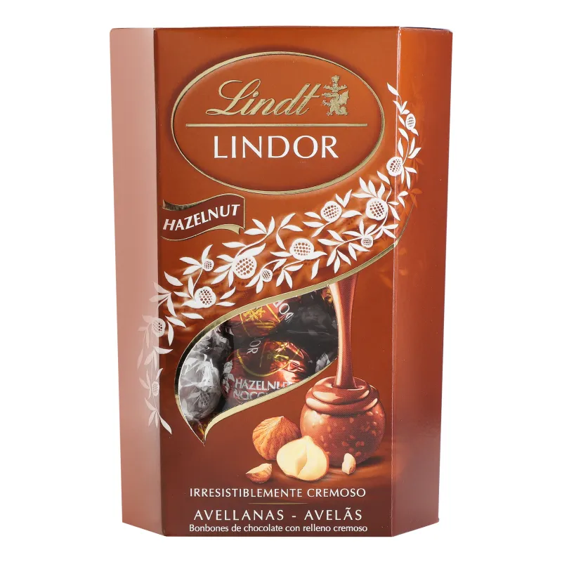 LINDT HAZELNUT CHOCOLATE 60% 200G - ليندت شوكلاتة بالبندق 200جم