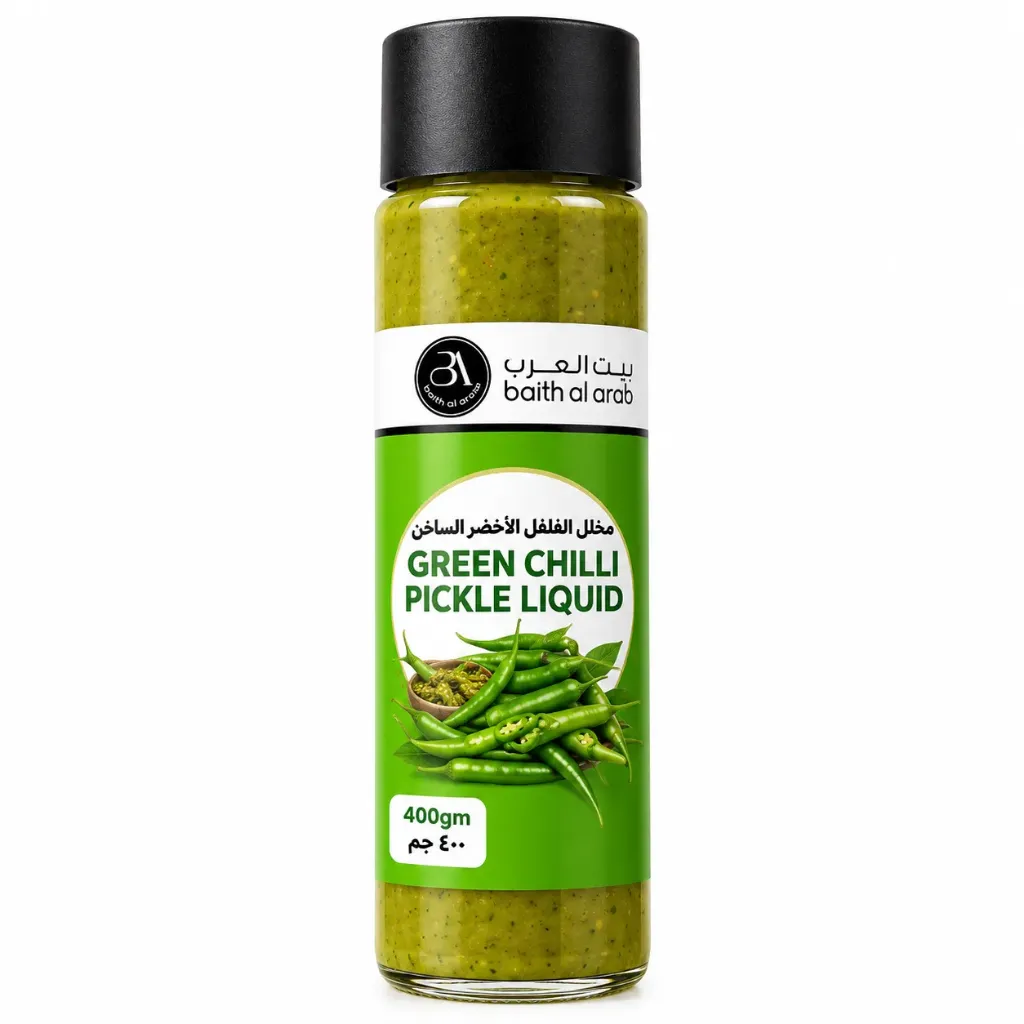GREEN CHILLI PICKLE 400G - مخلل الفلف الاخضر السائل 400جم