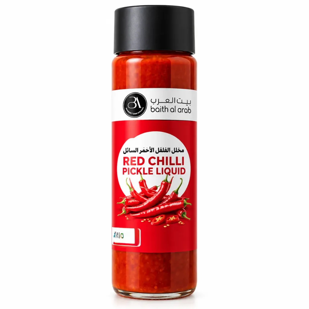 RED CHILLI PICKLE LIQUID 400 G - مخلل الفلفل الاحمر السائل 400 جم