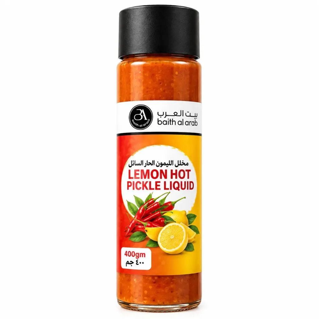 HOT LEMON PICKLE LIQUID 400 G - مخلل الليمون الحار السائل. 400جم