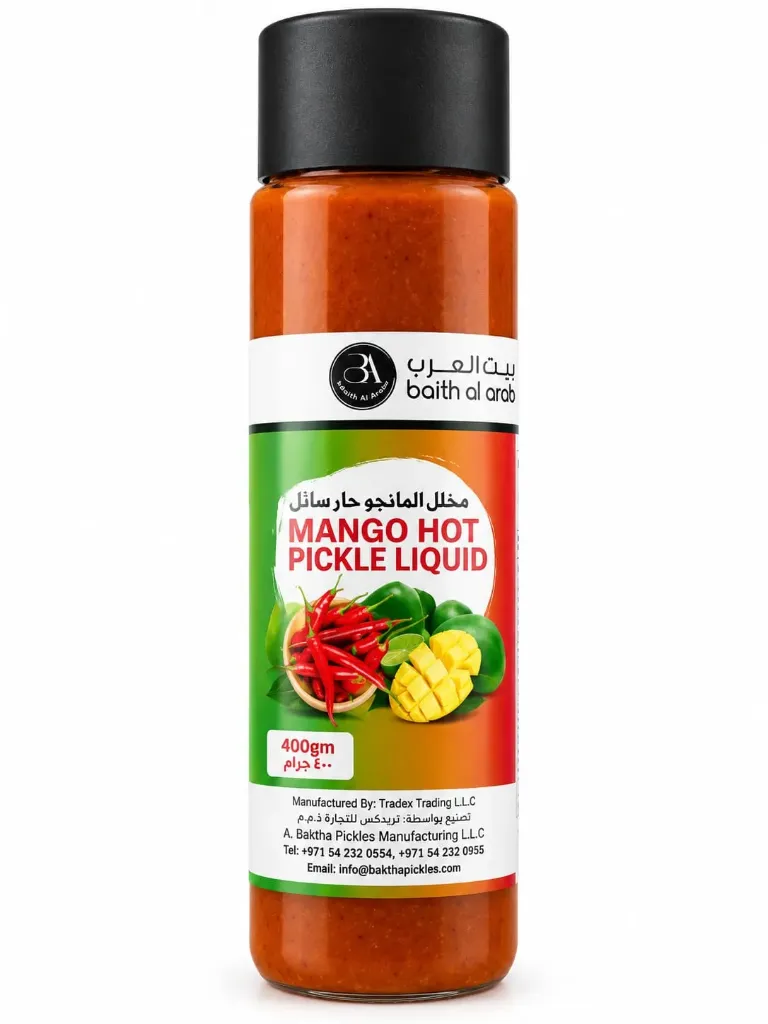 HOT MANGO PICKLE 400 G - مخلل المانجو الحار السائل 400  جم