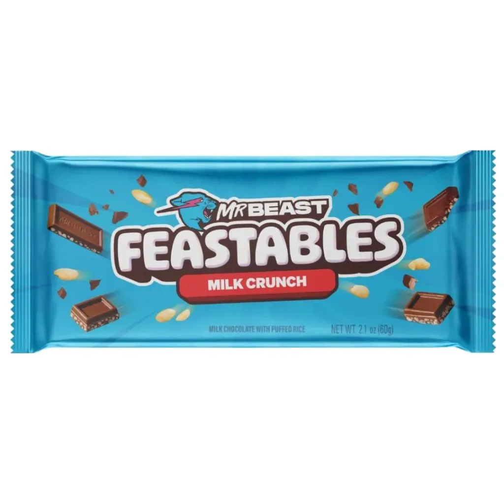 MR BEAST CHOCOLATE BAR CRUNCH 60G - مستر بست شيكولاتة بار كرانش 60جم