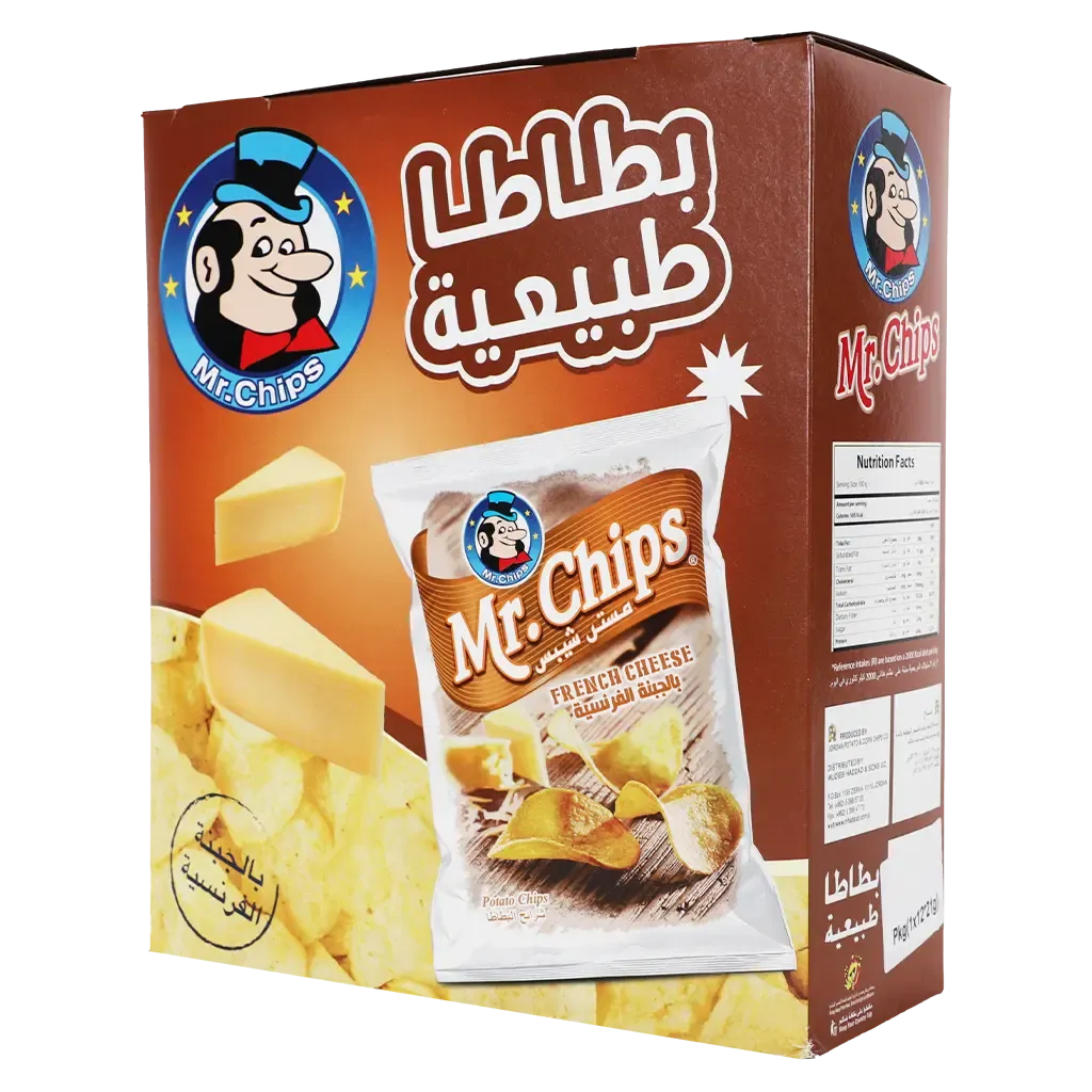 MR CHIPS FRENCH CHEESE 21G - مستر شيبس بالجبنة الفرنسية 21جم