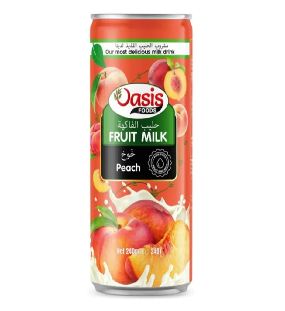 FRUIT MILK PEACH 240 ML - مشروب حليب الفاكهة نكهة الخوخ 240 مل