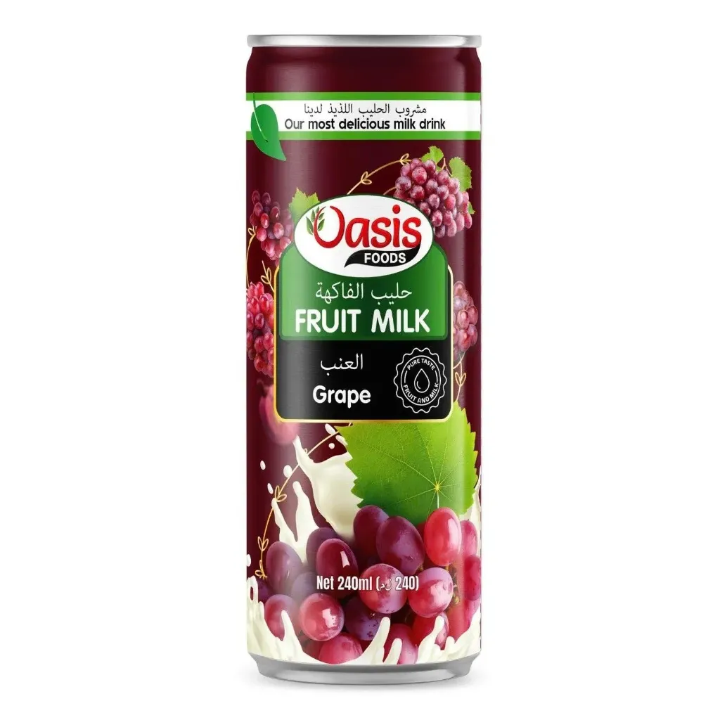 FRUIT MILK GRAPE 240 ML - مشروب حليب الفاكهة نكهة العنب 240 مل