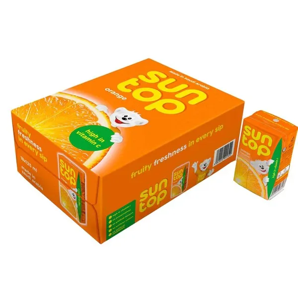 SUN TOP DRINK ORANGE 18*125ML - مشروب سن توب برتقال 18*125مل
