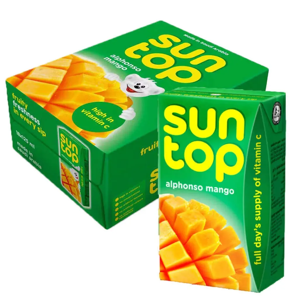 SUN TOP DRINK MANGO 18*125ML - مشروب سن توب مانجو 18*125مل