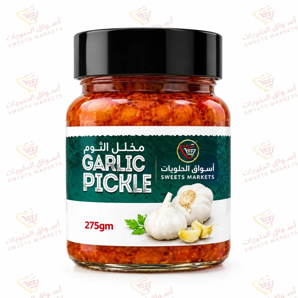 BBA GARLIC PICKLE 275 GM - ممّص ثوم بي بي إيه 275  جم