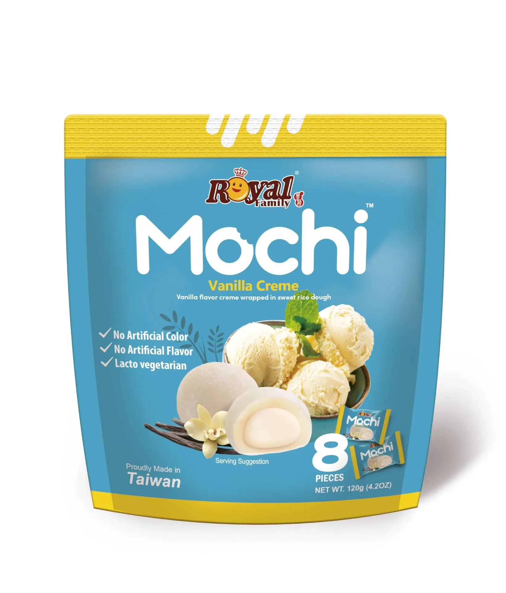 MOCHI VANILLA CREME 120 G - موتشى بالفانيلا الكريمى 120 جم