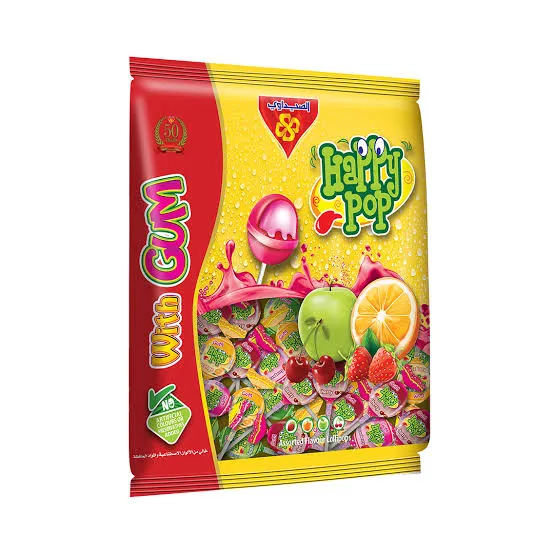 MINI HAPPY POP WITH GUM 100G - مينى هابى بوب مع علك 100 جم