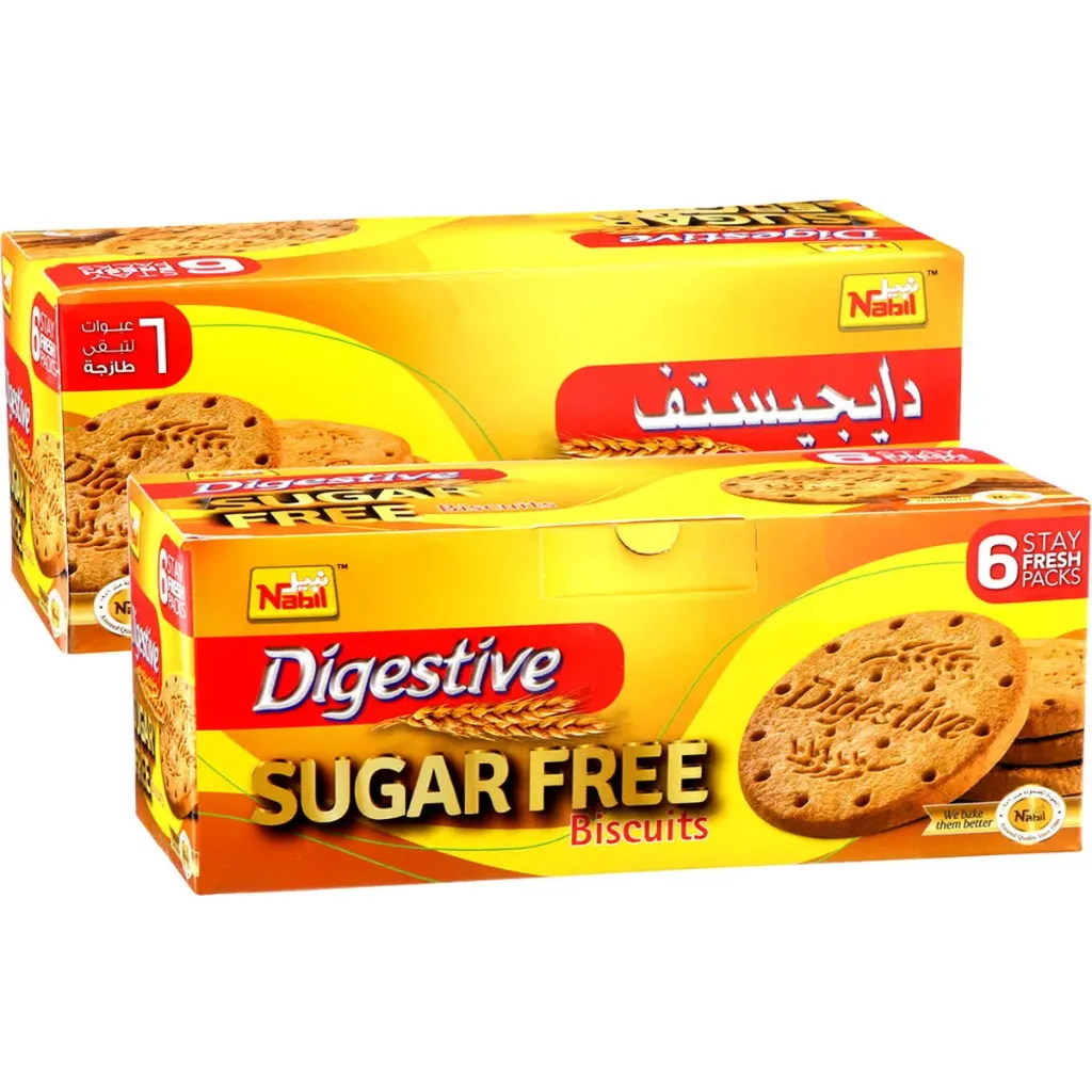 NABIL DIGESTIVE 250*2 FREE SUGAR - نبيل دايجستف 250G*2  خالى من السكر