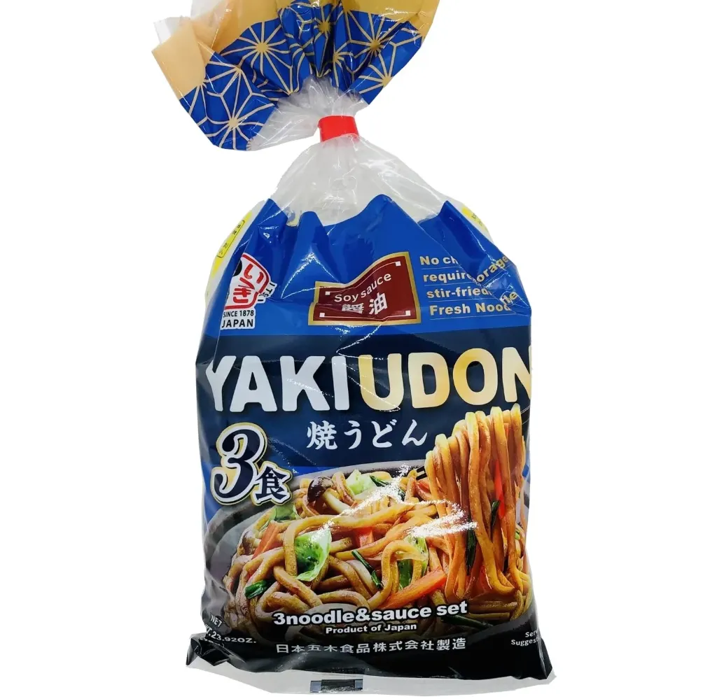 إيتسوكي فودز ياكي أودون مع صلصة الصويا 3  حصص 678  جم/ITSUKI FOODS YAKIUDON WITH SOY SAUCE 3 SERVINGS 678 G