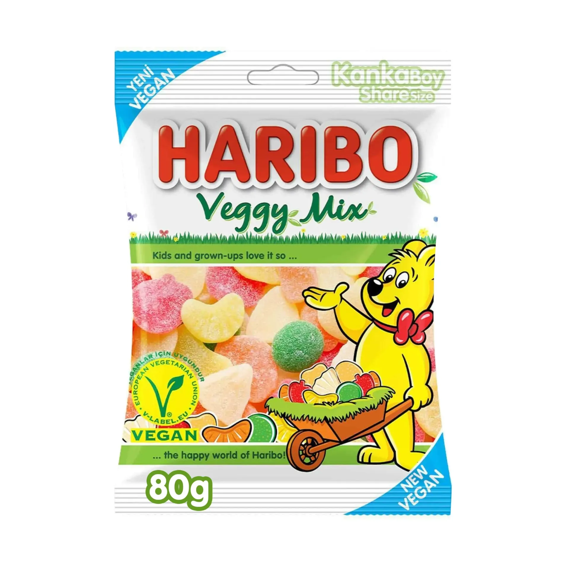 HARIBO VEGGY MIX 80 G - هاريبو فيجى ميكس 80 جم