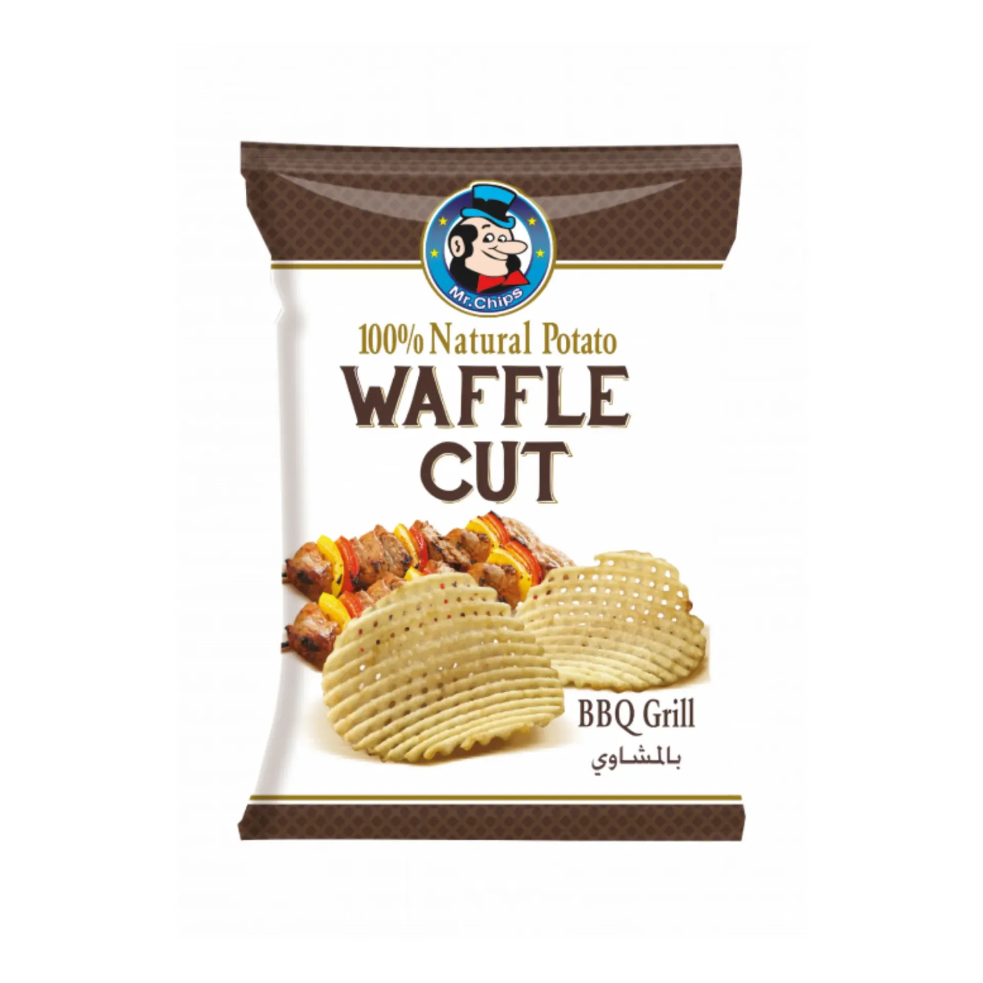 WAFFLE CUT BBQ &CHEDDAR 80G - وافل كت باربيكيو وشيدر 80جم