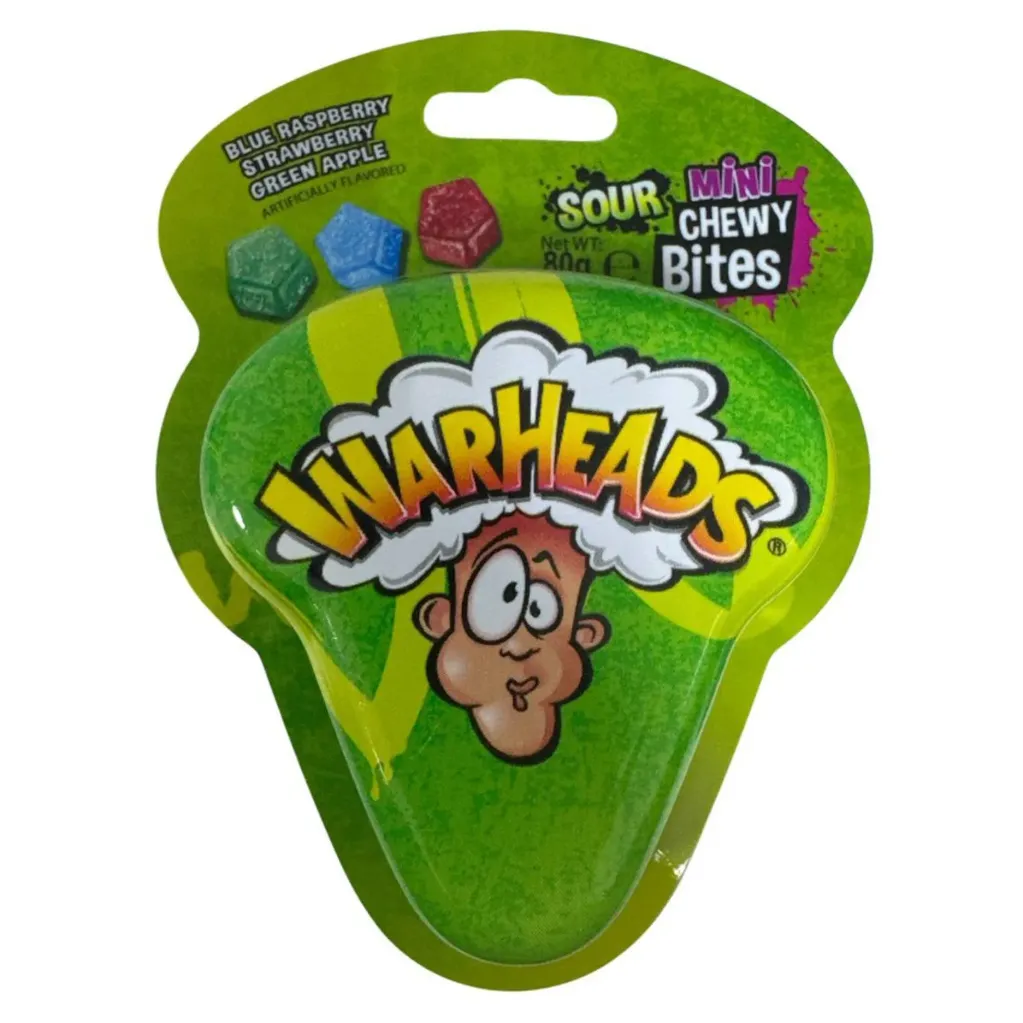 WARHEADS BITES MINI 80G - ور هيدز بايتس مينى 80  جرام