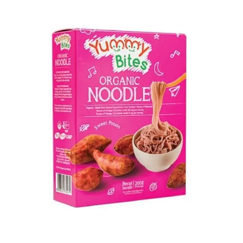 YB ORGANIC NOODLE SWEET POTATO 200G - يامى بايتس نودلز أورجانيك بطاطا حلوة 200 جم