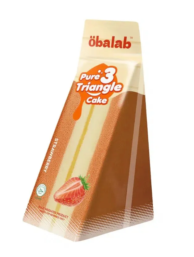 كيك أوبالاب مثلث نكهة الفراولة 100 جرام/OBALAB TRIANGLE CAKE STRAWBERRY FLAVOR 100 G