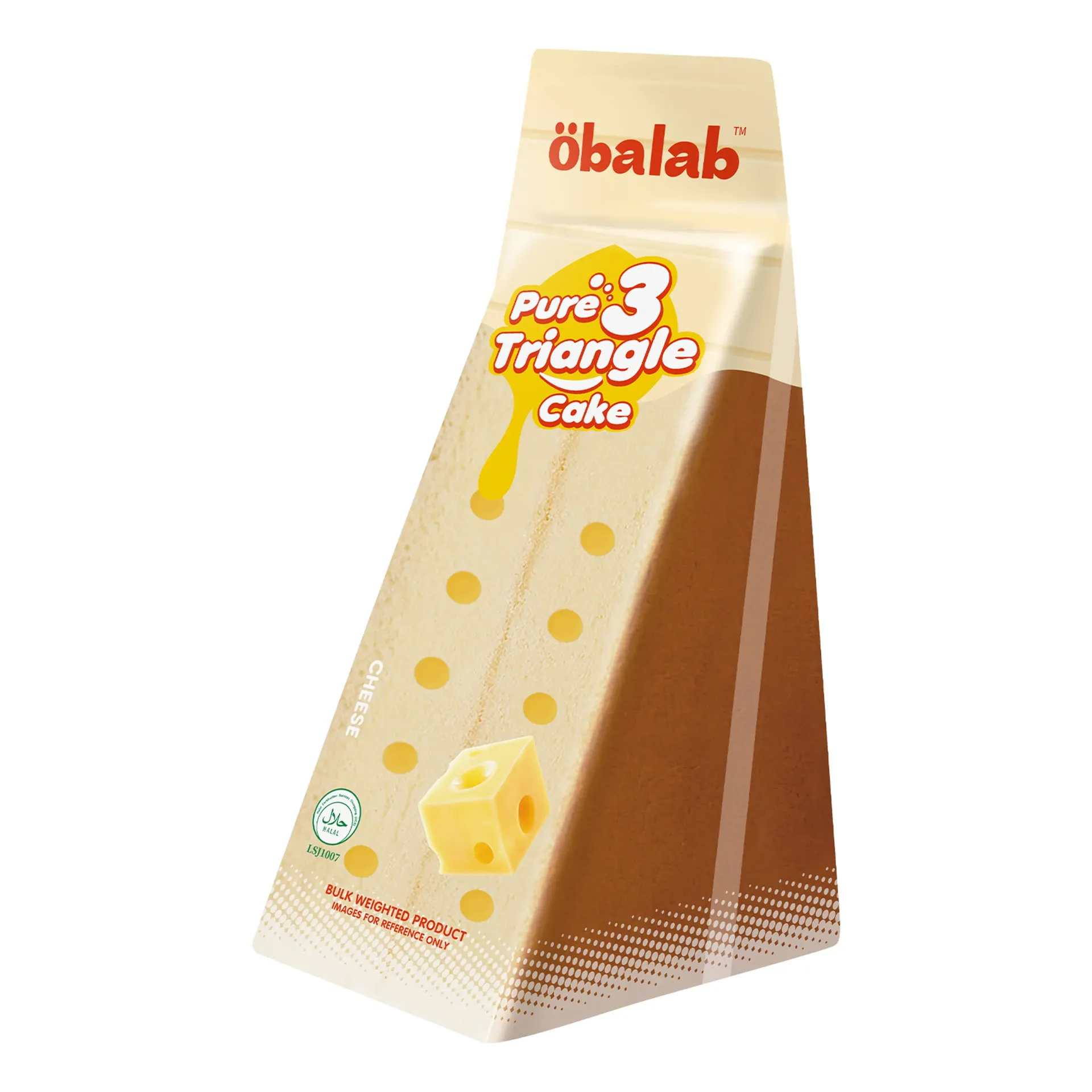 أوبالاب كيك مثلث نكهة الجبنة 100 جرام/OBALAB TRIANGLE CAKE CHEESE FLAVOR 100 G