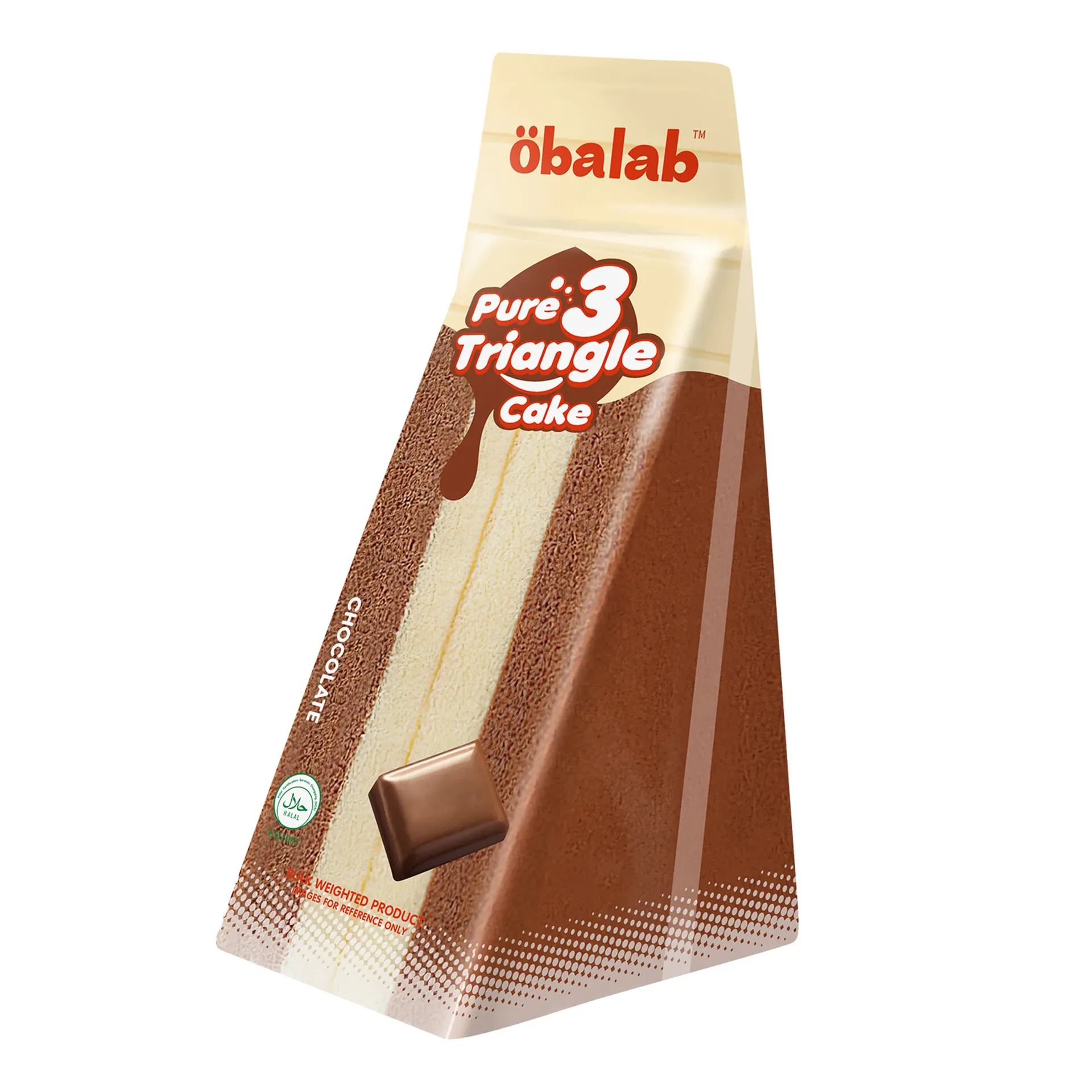 أوبالاب كيك مثلث بالشوكولاتة 100 جرام/OBALAB TRIANGLE CAKE CHOCOLATE FLAVOR 100 G
