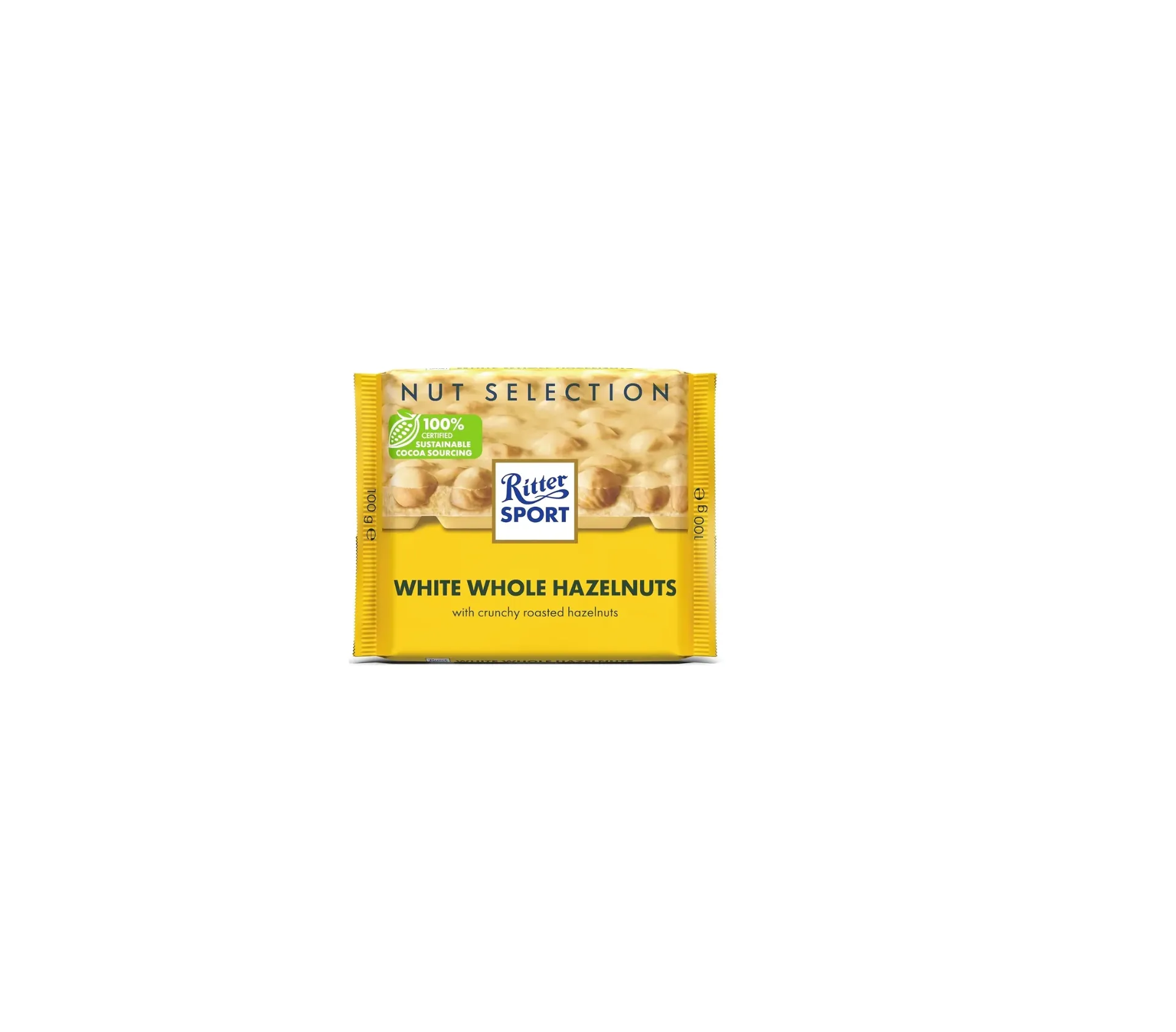 شوكولاتة ريتر سبورت بالبندق الابيض 100جرام/RITTER SPORT WHITE hazelnuts CHOCOLATE 100G