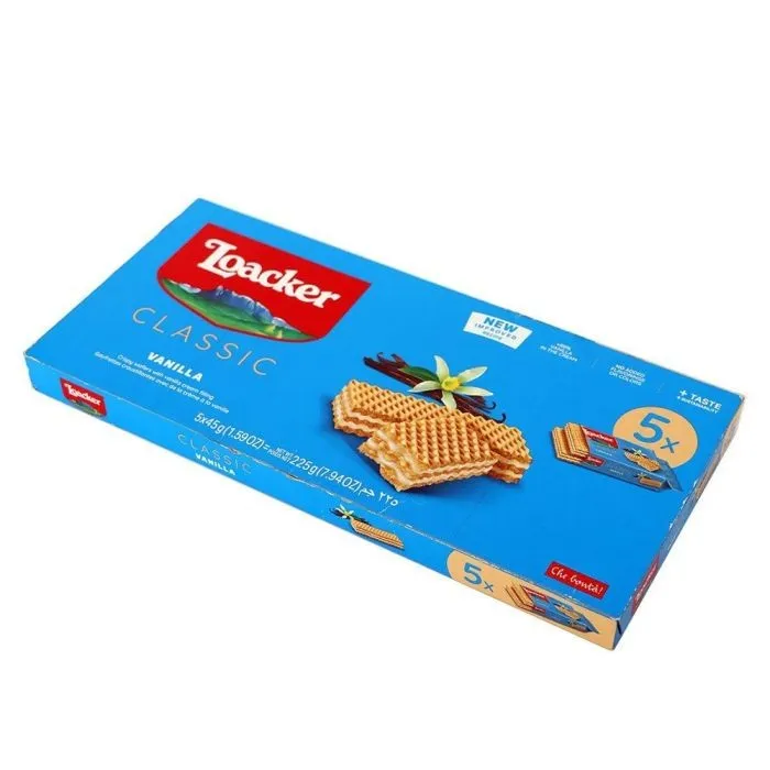 لوكر كلاسيك بالفانيلا 5*45 جم/LOACKER CLASSIC VANILLA 5*45 G
