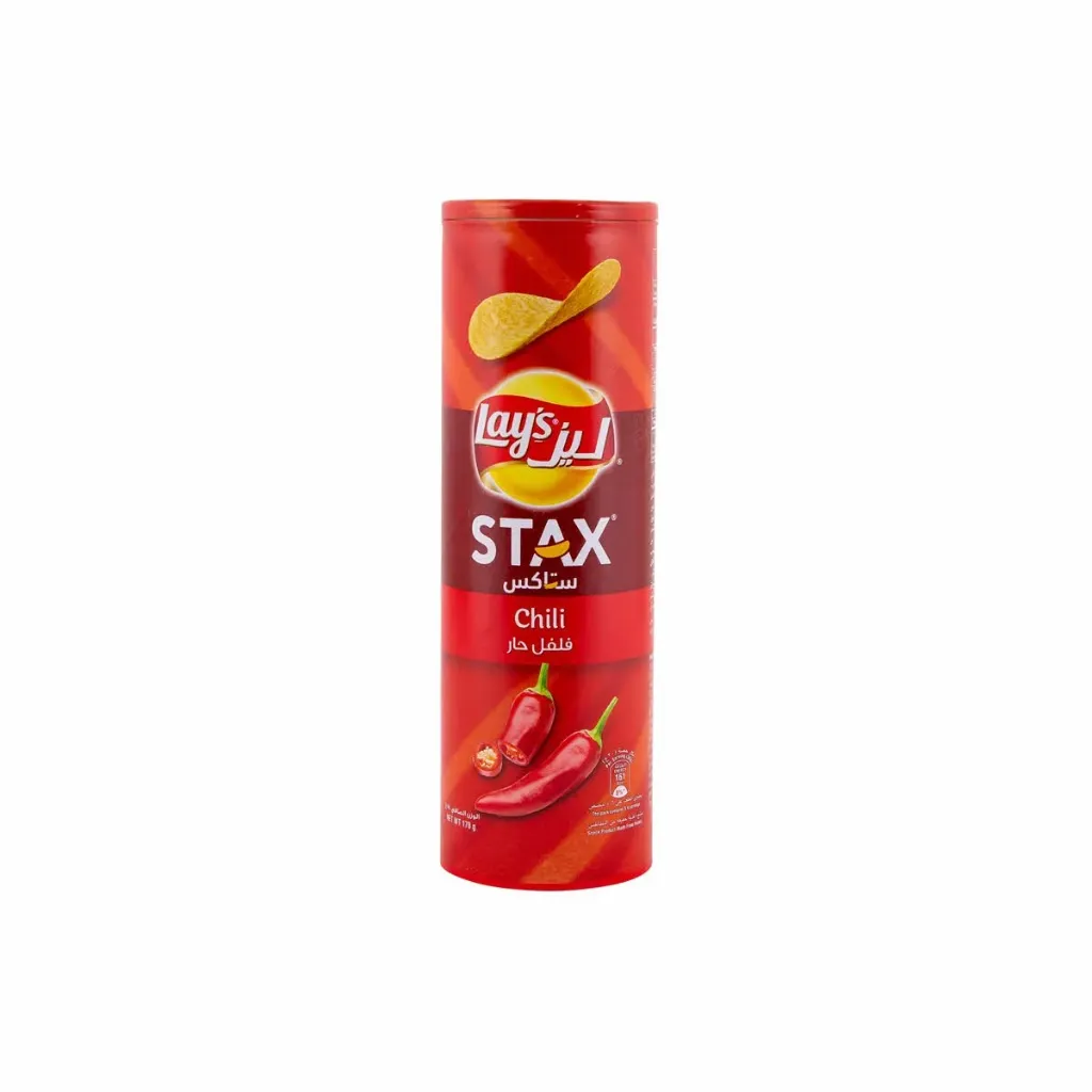 ليز ستاكس بالفلفل الحار 170 جم/LAYS STAX CHILI 170 G