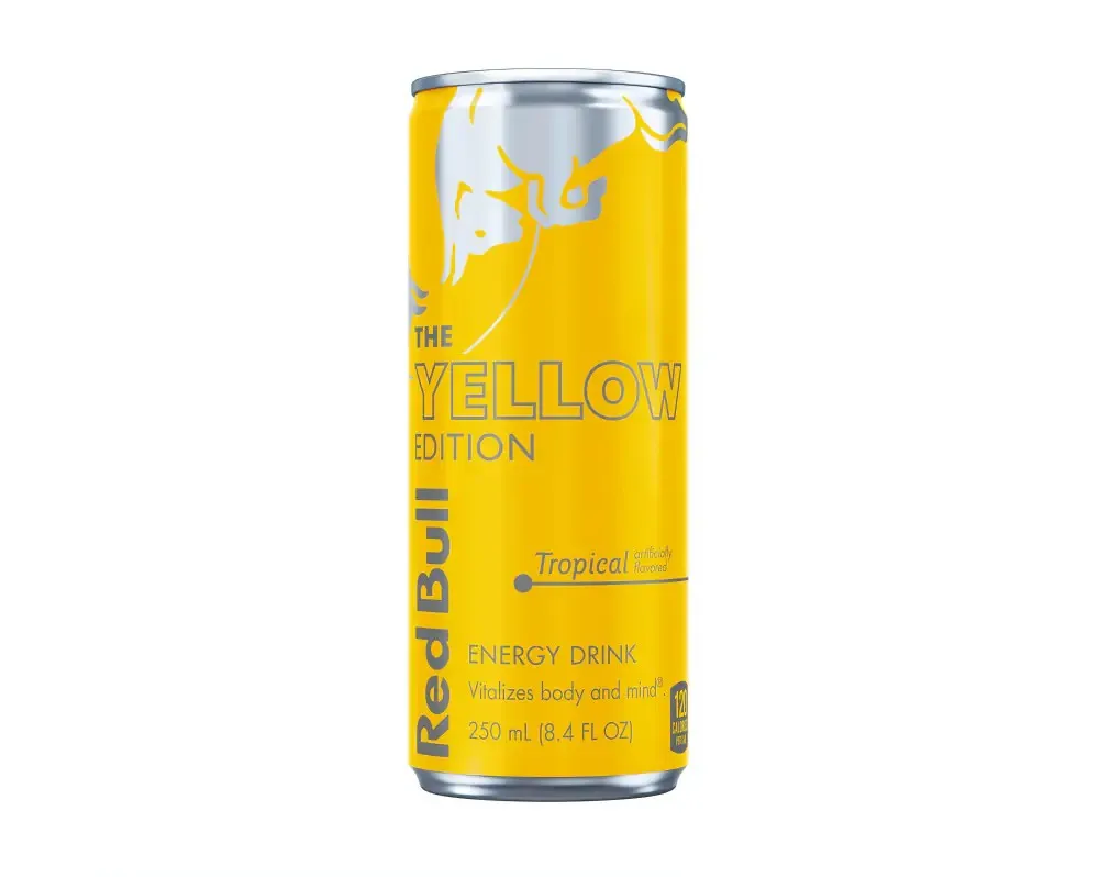 ريدبول أصفر نكهة تروبيكال 250  مل /REDBULL THE YELLOW TROPICAL 250 ML