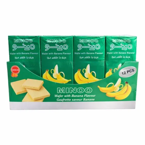 مينو ويفر الموز 12 حبة/MINOO BANANA WAFER 12 PCS