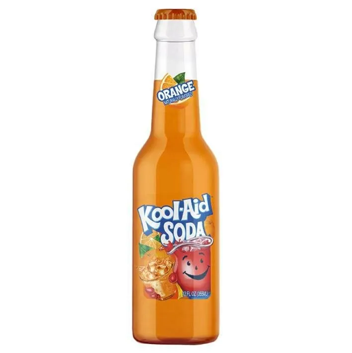 كولايد صودا شراب البرتقال355  مل/KOOL AID SODA  ORANGE FLAVOR 355 ML