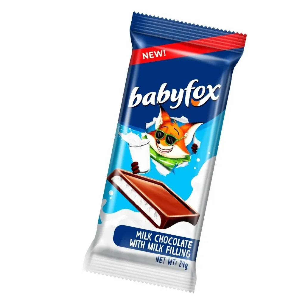بيبى فوكس شوكولاتة الحليب 24جم*30/BABY FOX MILK CHOCOLATE 24G*30