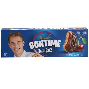 كعك الجافا بحشوة جيلى الكرز 137 جم/BONTIME JAFFA CAKES WITH CHERRY JELLY 137 G