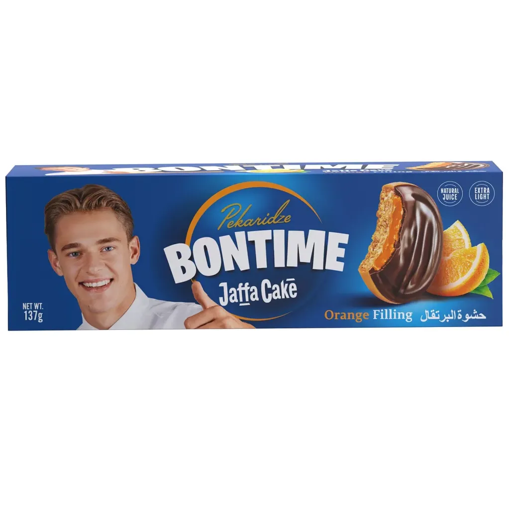 كعك الجافا بحشوة جيلى البرتقال 137 جم/BONTIME JAFFA CAKES WITH ORANGE JELLY 137 G
