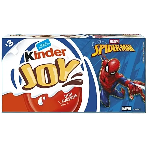 كيندر جوى ولد سبايدر مان 60  جم/KINDER JOY SPIDERMAN 60 G