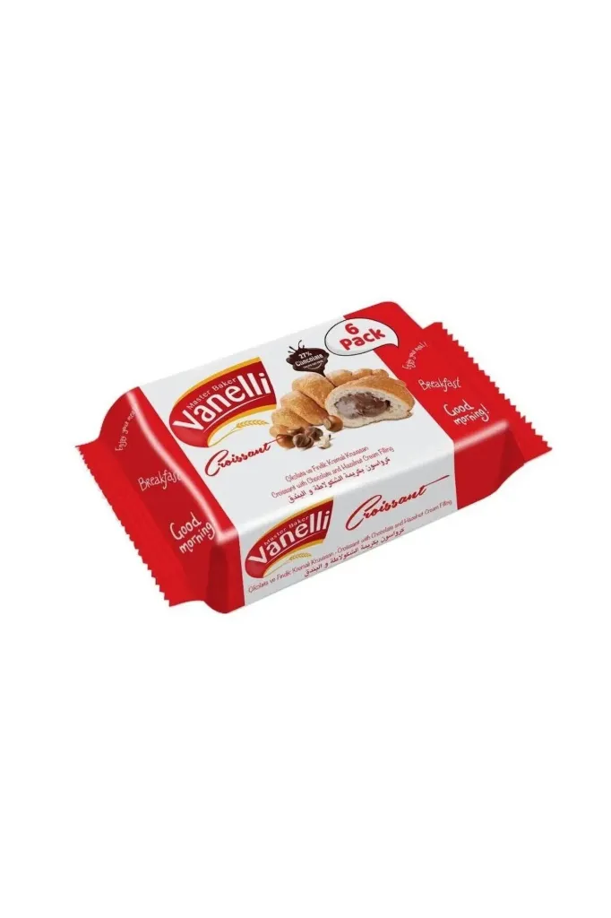 فانيلى كرواسون بكريمة الشوكولاتة والبندق 240  جم/VANELLI CROISSANT CHOCOLATE AND HAELNUT 240 G