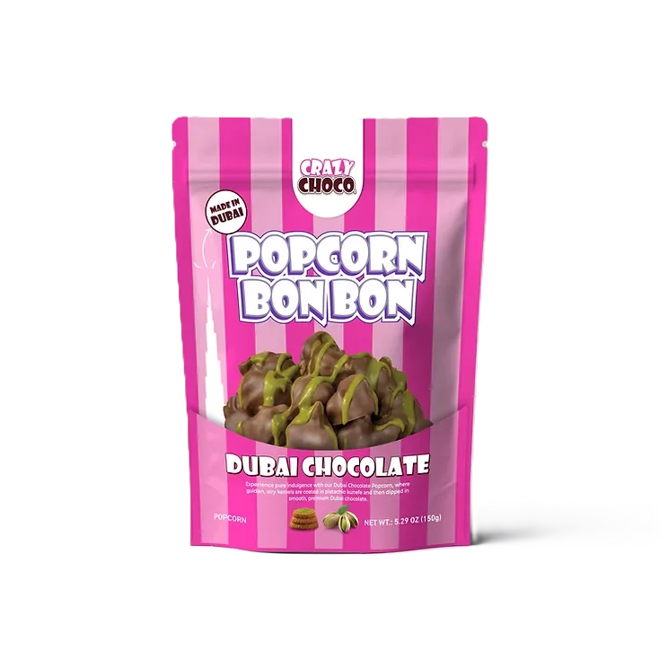 فشار شوكولاتة دبى 150  جم/POP CORN DUBAI CHOCOLATE 150 G