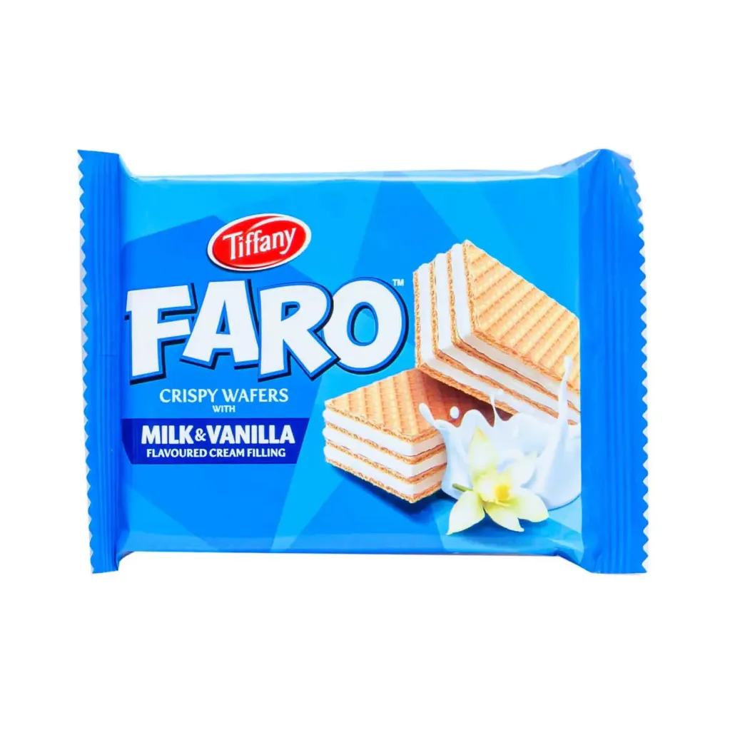 تيفاني فارو ويفر بالحليب والفانليا 40 جم/TIFFANY WAFER FARO MILK AND VANILLA 12*40G