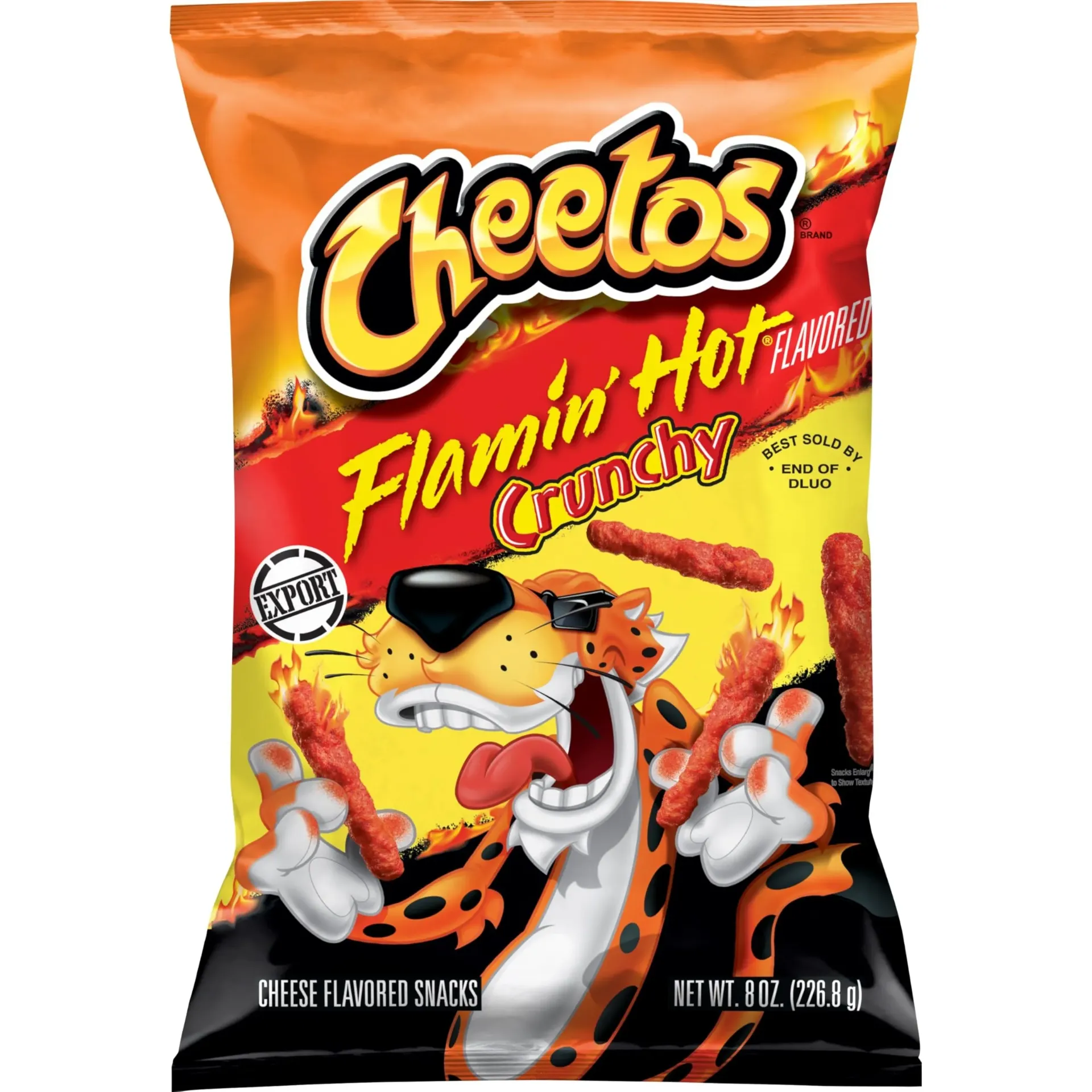 شيتوس كرانشى فلامين هوت 226.8جم/CHEETOS CRUNCHY FLAMIN HOT 226.8G
