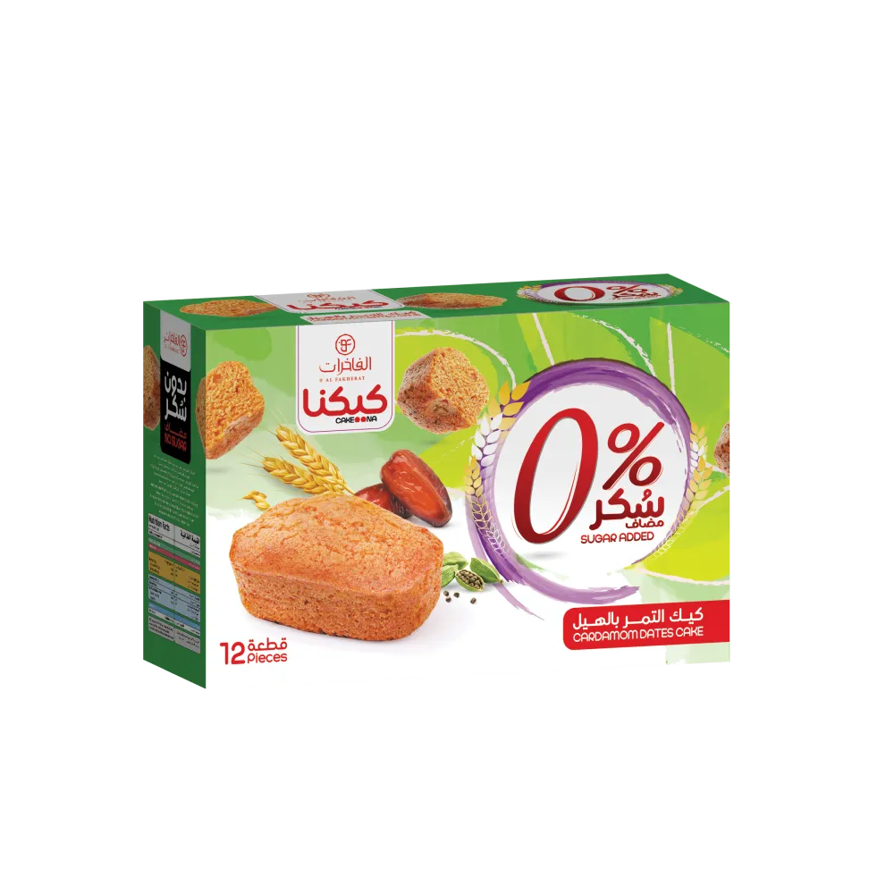 الفاخرات كيك التمر بالهيل 300  جم/KEKUNA NO SUGAR CARDAMOM DATE CAKE 300 G