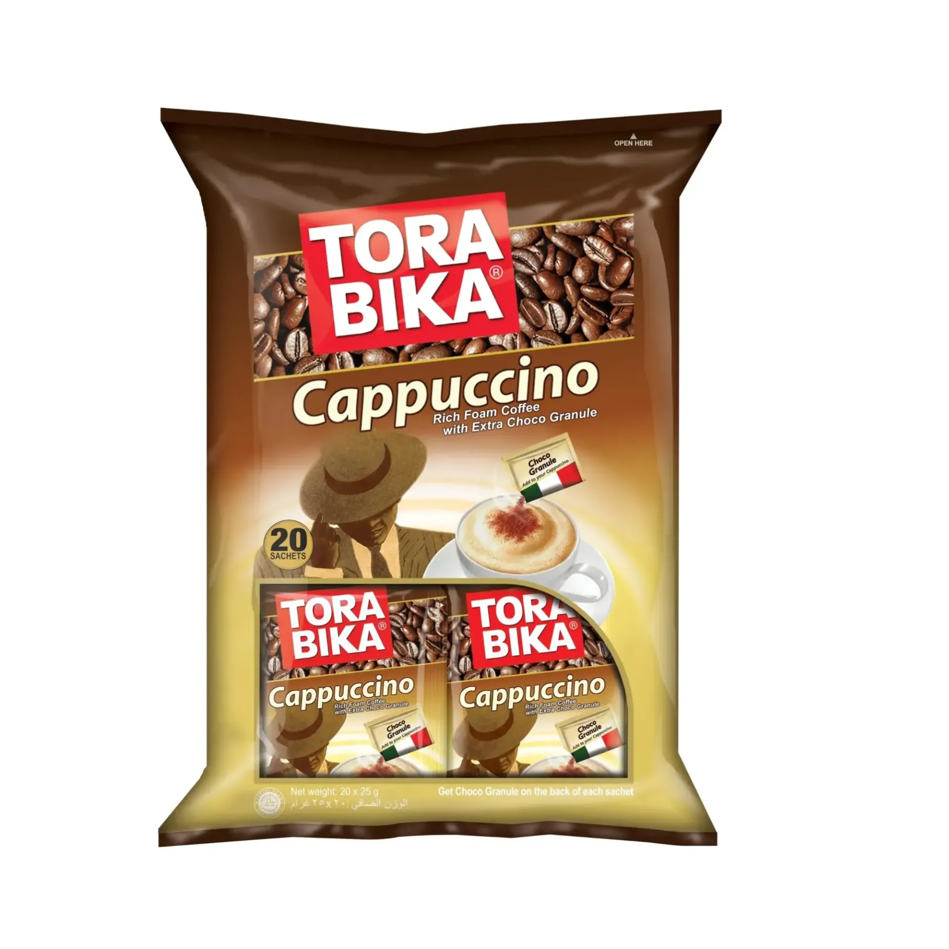 توربيكا كابتشينو 20*25جرام/TORABIKA CAPPUCCINO 3IN1 20*25G
