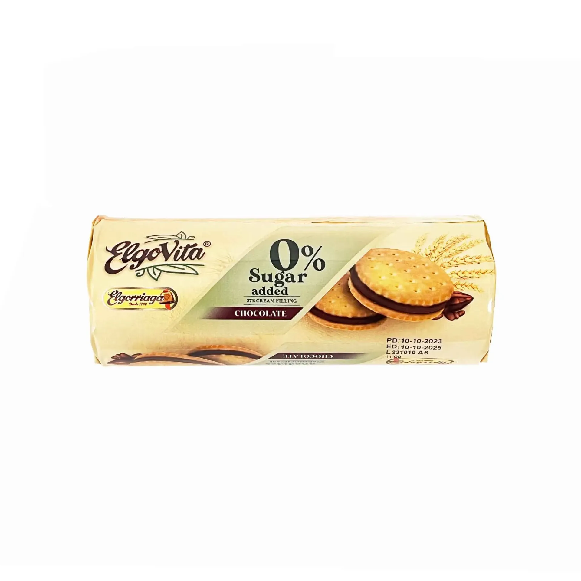 بسكويت محشو بكريمة نكهة الليمون 180  جم/ELGOVITA SUGAR FREE LEMON SANDWISH 180 G