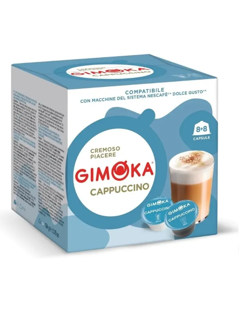 كبسولات جيموكا كابتشينو 164  جم/GIMOKA CAPSUALES CAPPUCCINO 164 G