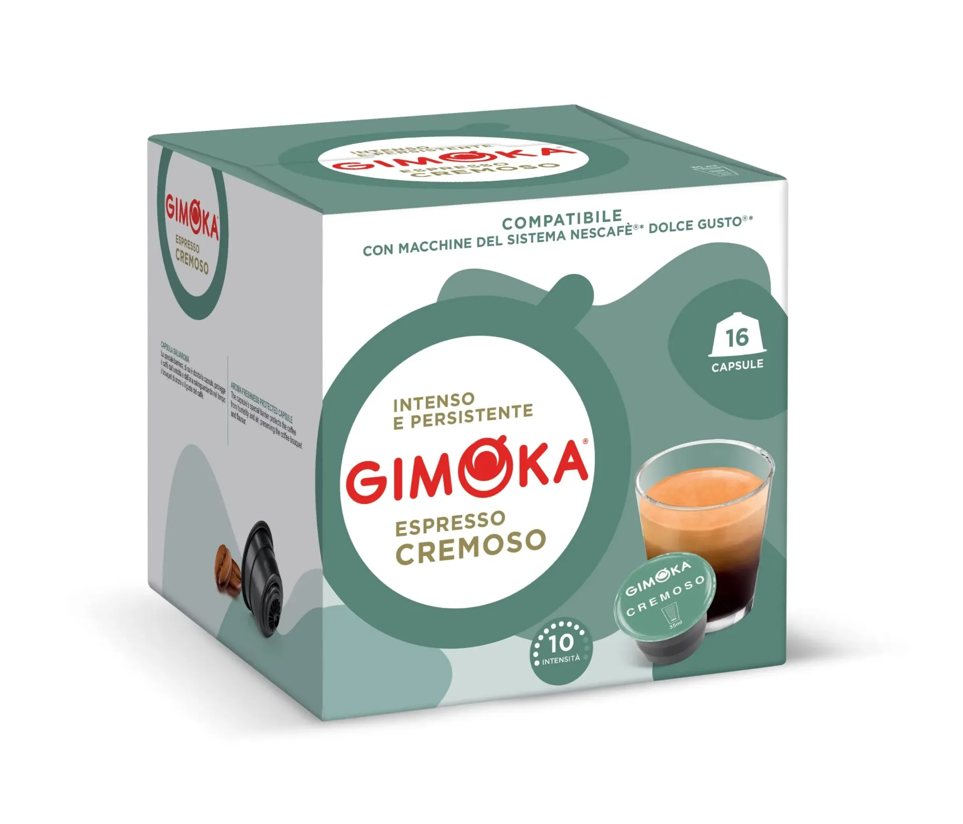 جيموكا كبسولات ايسبريسو كريموسو 112  جم/GIMOKA CAPSUALES ESSPRESO CREMOSO 112 G