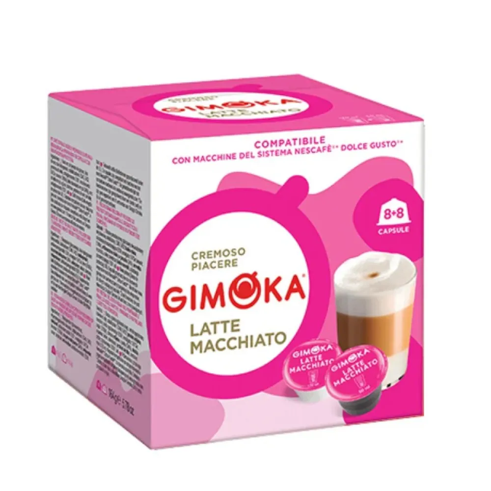 جيموكا كبسولات لاتية ماكياتو 164  جم/GIMOKA CAPSUALES LATTE MIACCHIATO 164 G