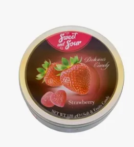 سويت اند سور كاندى الفراولة 180  جم/SWEET AND SOUR SYRAWBERRY CANDY 180 G