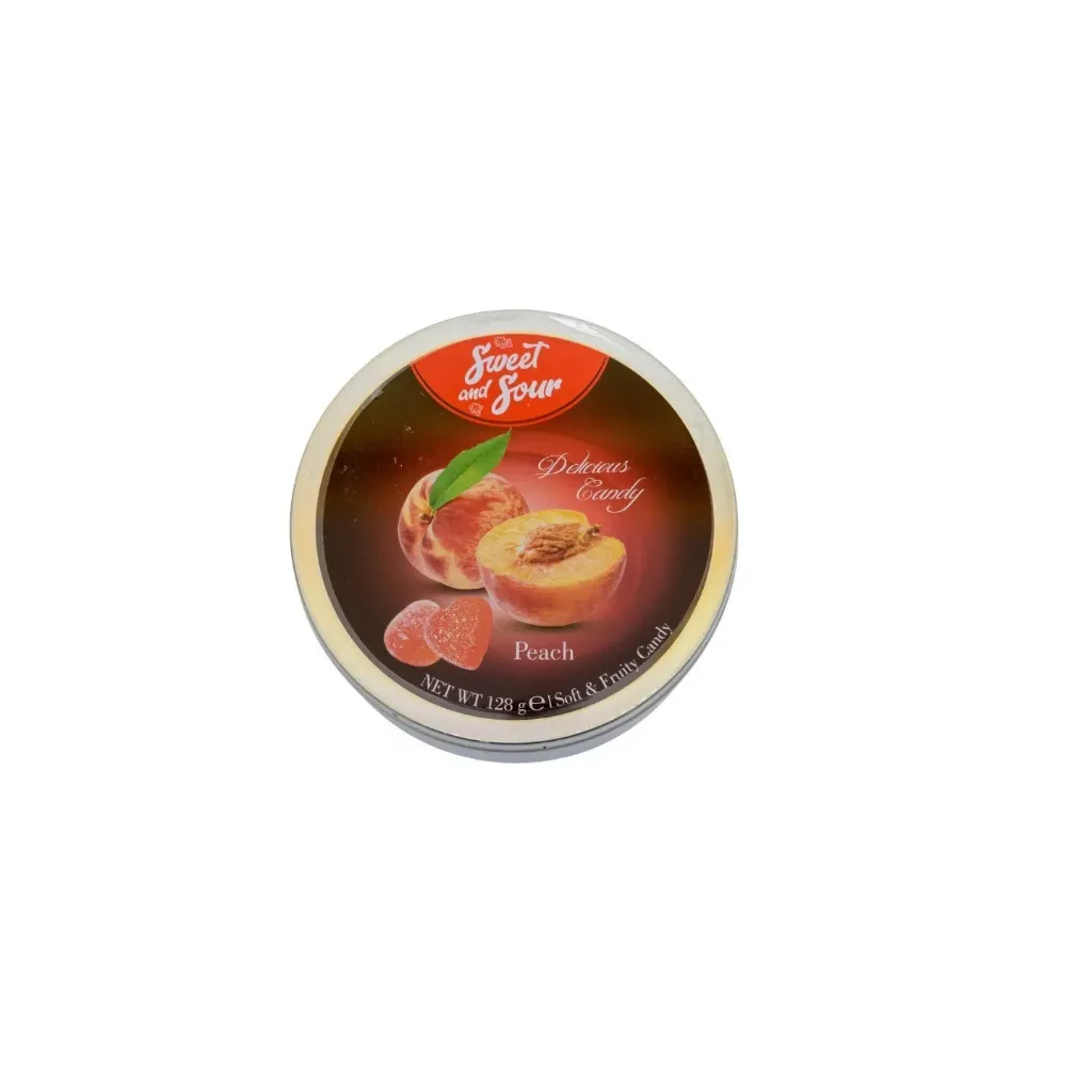 سويت اند سور حلوى الخوخ 180  جم/SWEET AND SOUR PEACH CANDY