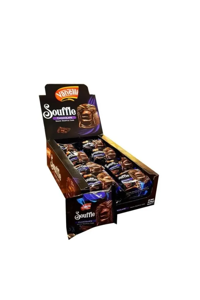 فانيلى سوفل كيك الشوكولاتة 40 جم*24/VANELLI SOUFLE CHOCOLATE CAKE 40 G*24