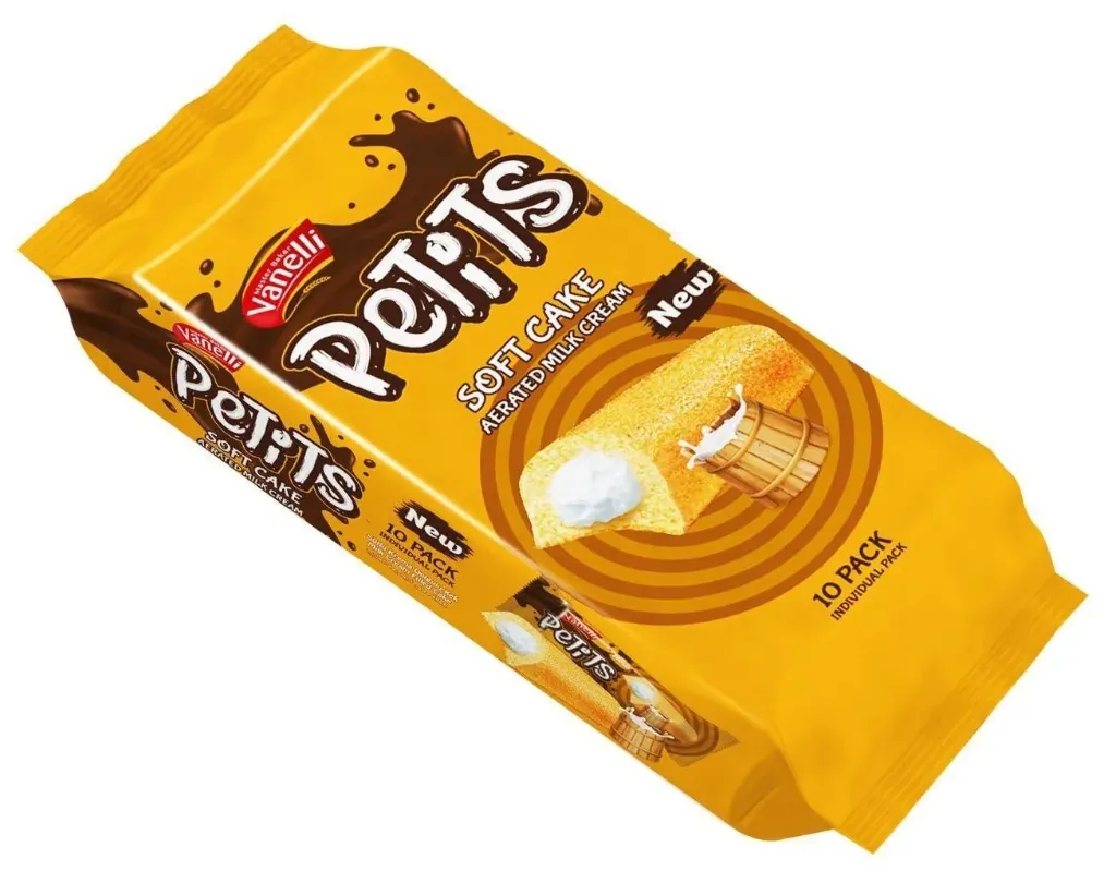 فانيلى بوتيت كيك بكريمة الحليب 10*30 جم/VANELLI PETITS MILK CREAM CAKE 30G*10