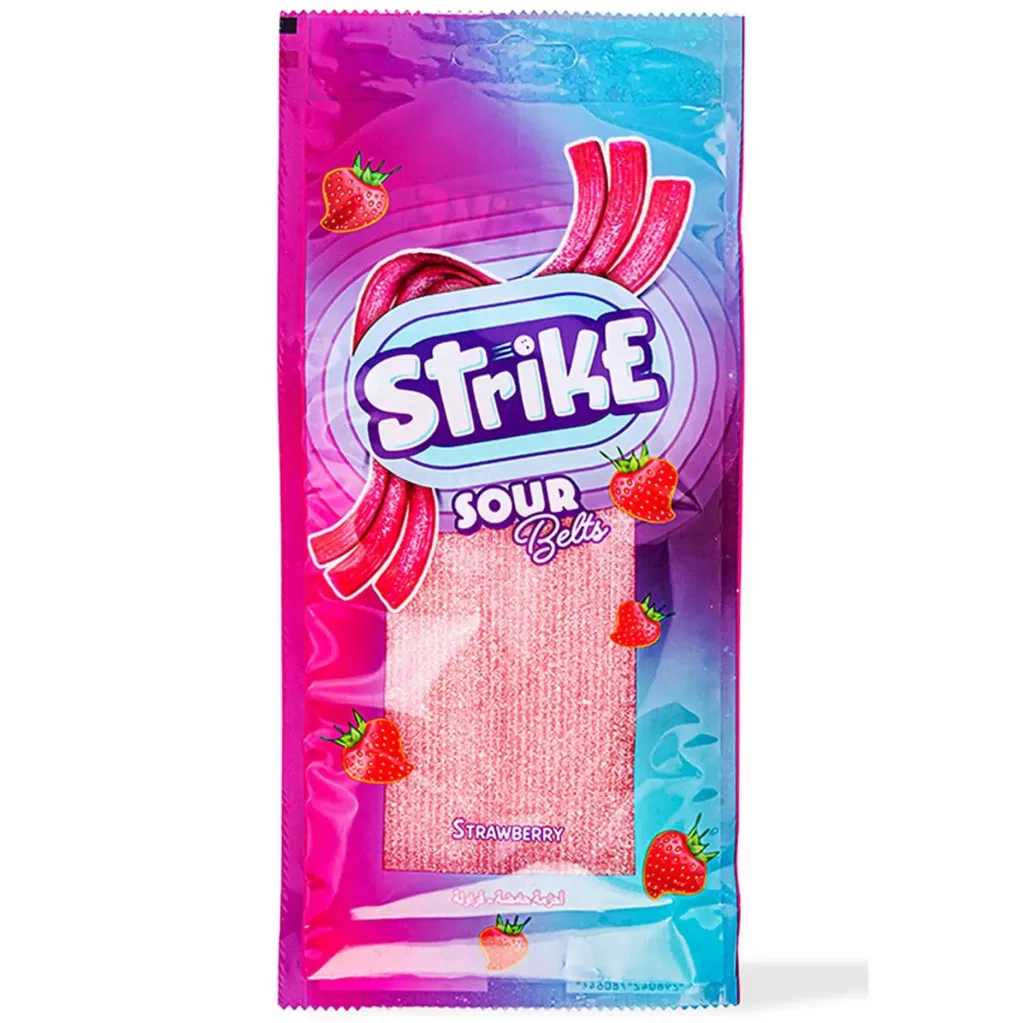 سترايك سور بيلت الفراولة 70 جم/STRIKE SOUR BELT STRAWBERRY 70 G