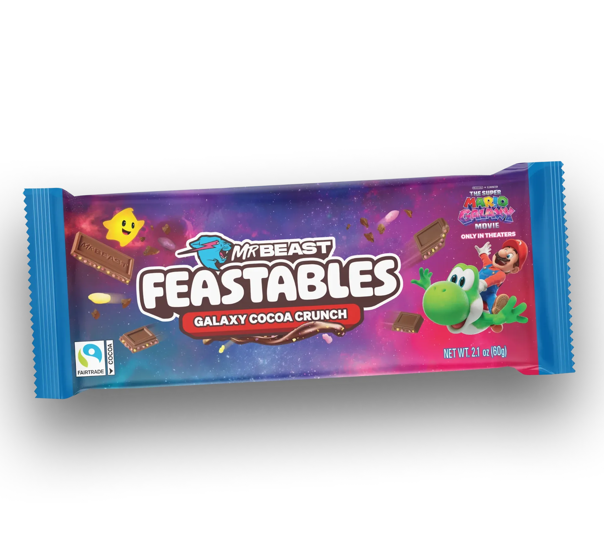 مستر بيست فيستبالز عالم ماريو 60  جم/MR BEAST FESTABLES MARIO GALAXY 60 G